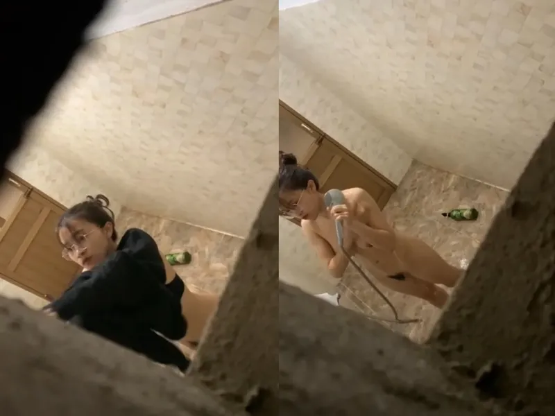 Quay lén tình nhân vú đẹp tắm, khe âm đạo chảy nước ròng ròng